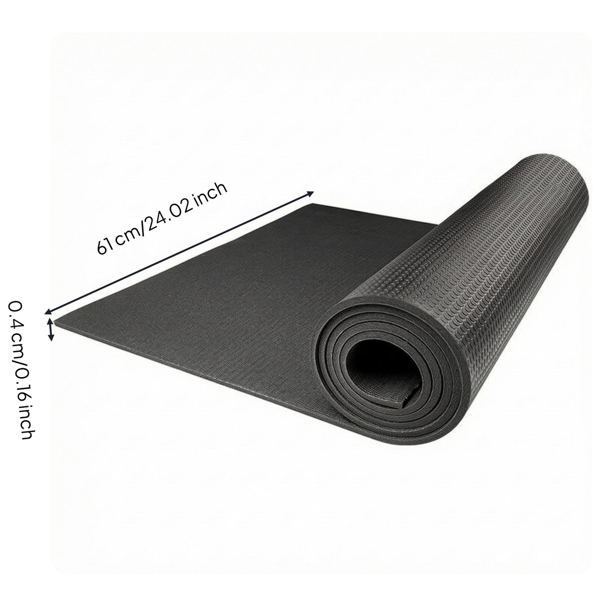 Exercise Mat Rectangular Dark Exercise Mat
