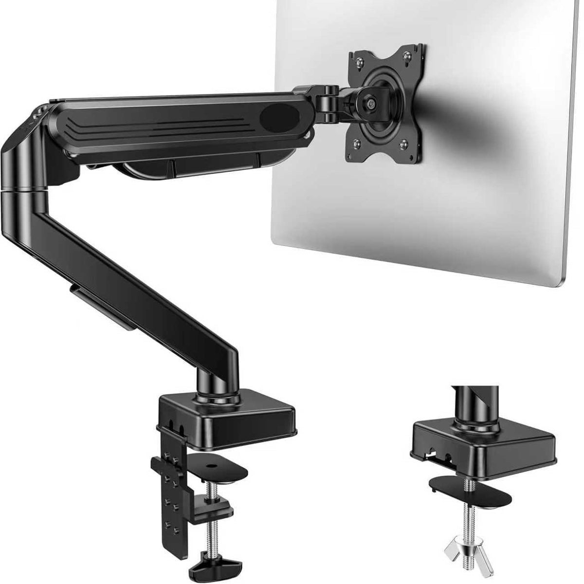 E-Sports Monitor Mechanical Arm with Built-in Torsion Spring Gas Spring Monitor Mount, Small Plastic Shell