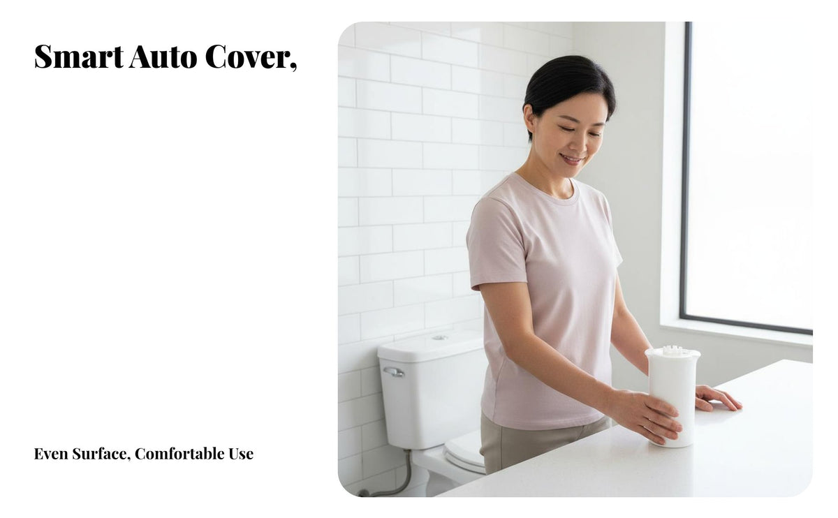 Extra Large Coverage Automatic Toilet Seat Cover Refill Skin-Friendly Disposable Toilet Seat Cover No-Slip Design Film Roll for Public Restroom Users, Travelers, Facility Managers