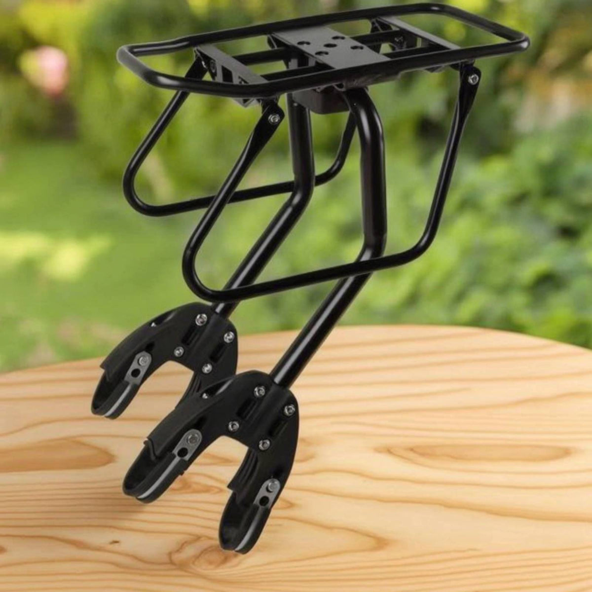 Aluminum Bike Rack with Mounting Hardware Lightweight Rear Cargo Rack Stable Rear Luggage Carrier Universal for Commuters