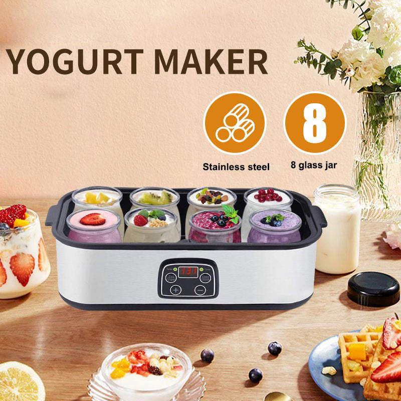 八杯自制酸奶发酵机早餐机商用果酱冰淇淋酸奶酸奶机YOGURT MAKER 美规