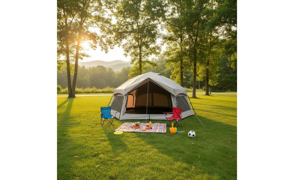 Quick Setup Fungus-Shaped House Tent Waterproof Automatic Instant Tent Ventilated Outdoor Shelter Portable for Families