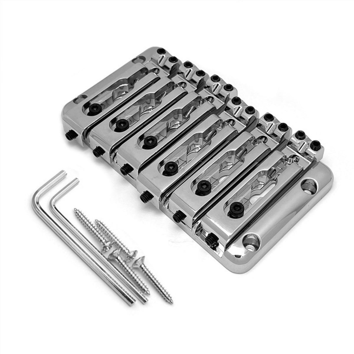 Six String Bass Bridge Separated Bass Bridge with Saddles Reliable Saddle for Luthier