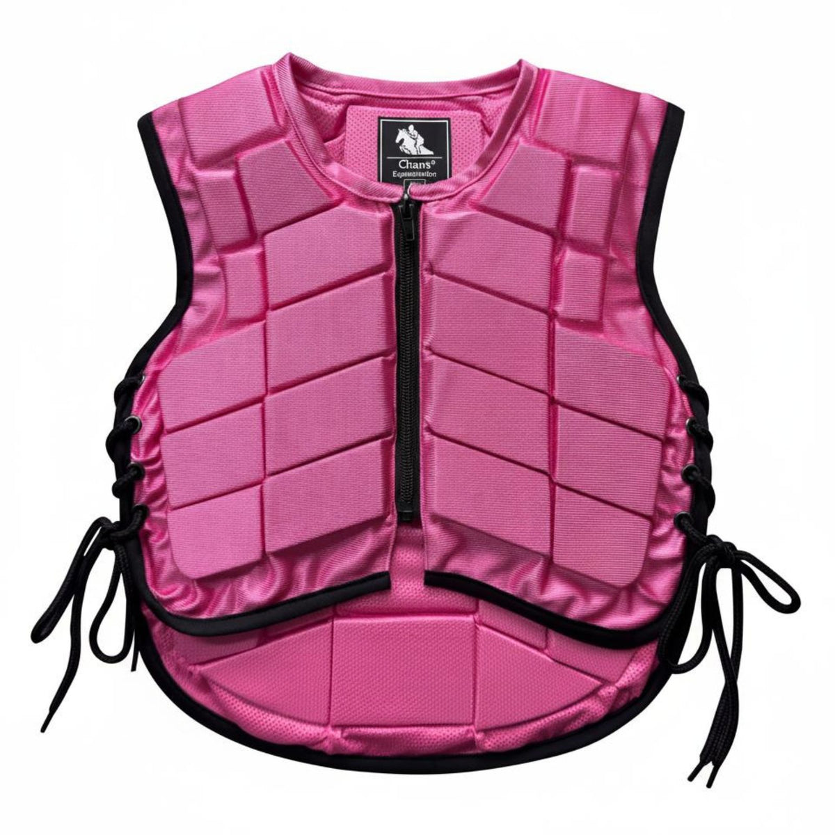 Shock Absorption Padded Equestrian Body Protector Shock Reduction Horse Riding Safety Vest Easy Zipper-Front Horse Riding Body Protector Lightweight for Equestrians, Adults, Kids