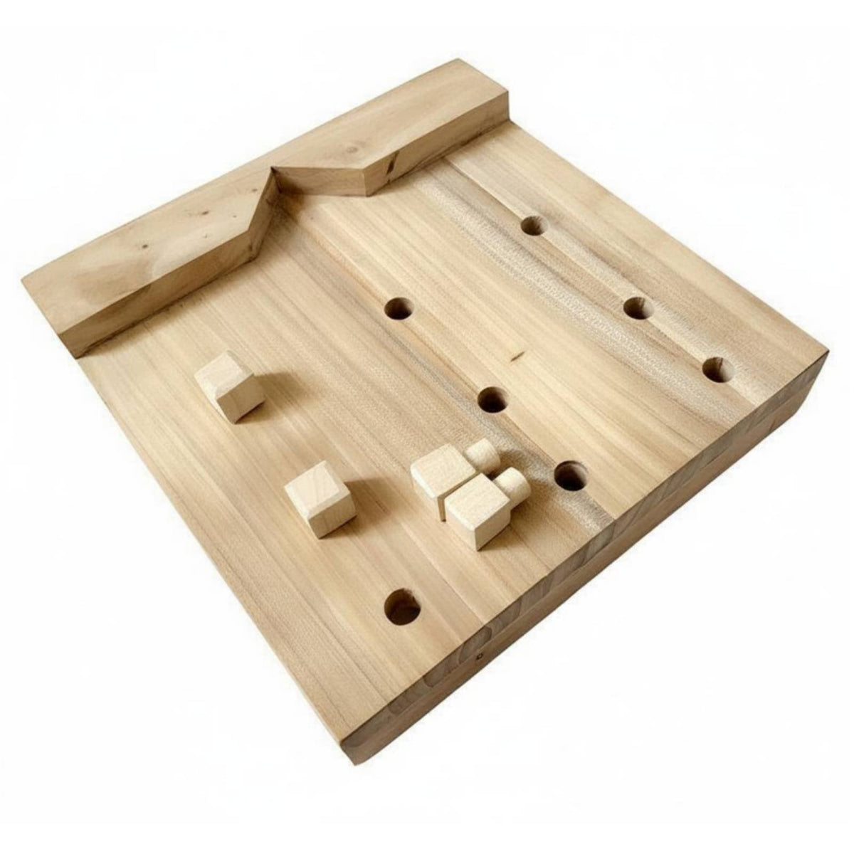 Non-Slip Desktop Holding Board Multi-Hole Design Bench Hook Portable Woodworking Bench Stop Board for Woodworkers