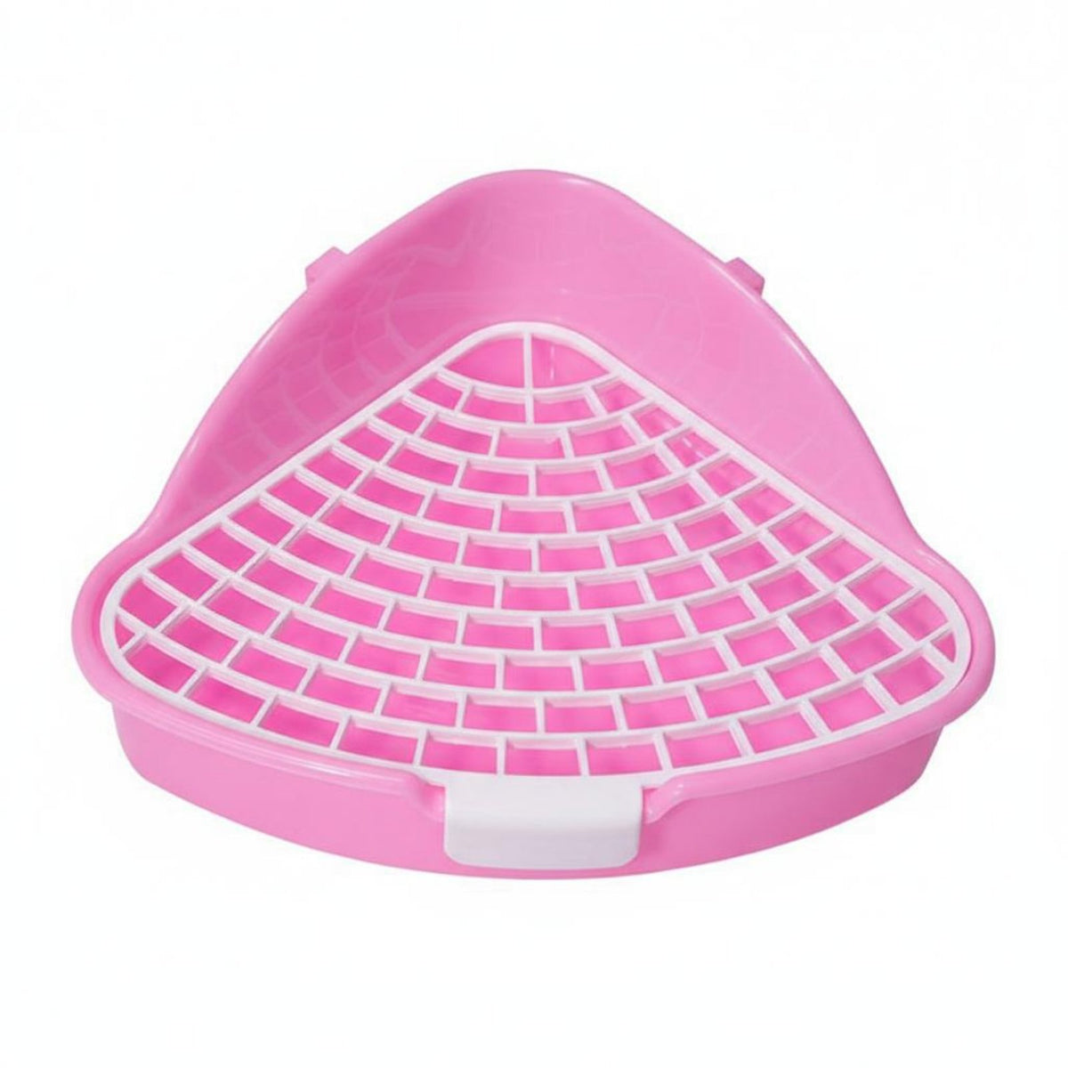 Small Pet Toilet Spill-Resistant Guard Lagomorph Potty with Grate Lagomorph Litter Box Large Capacity Guinea Pig Potty