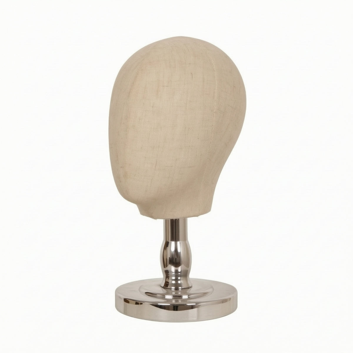 Polished Mannequin Head Stand Stable Mannequin Head with Metal Base Sturdy Hat Display Stand Heavy Duty for Studios