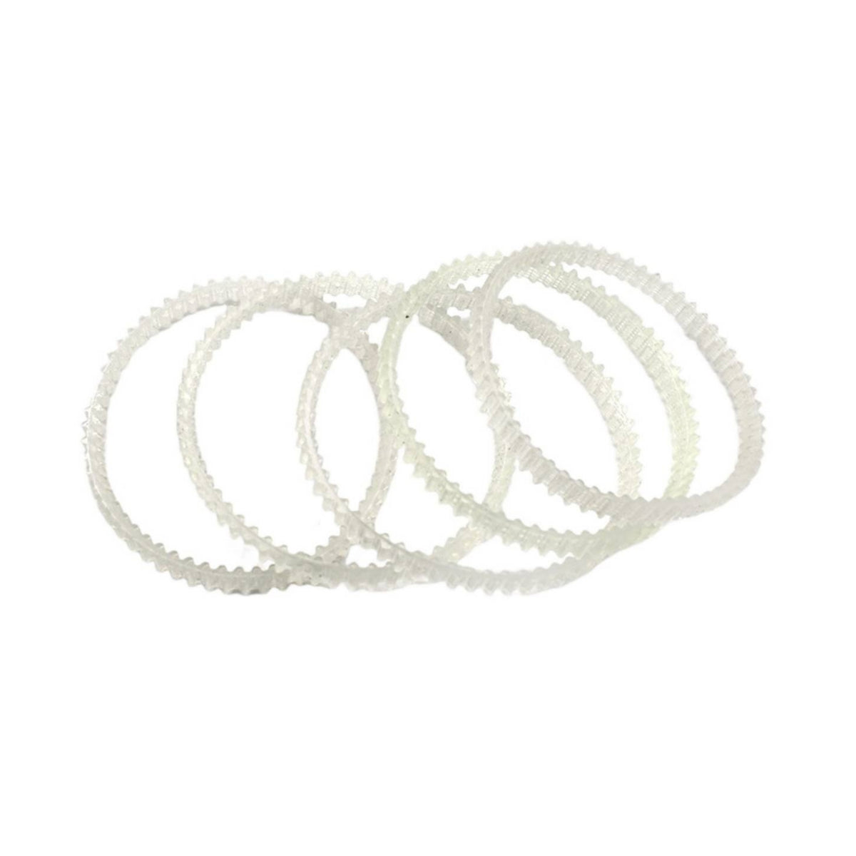 5 Pieces Toothed Belt Loop Flexible Accessory Belt Translucent for Jewelry Workshop