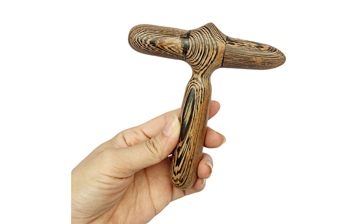 Deep Tissue Relief Foot Reflexology Stick Portable Wooden Foot Massage Stick Manual Operation for Travel, Office