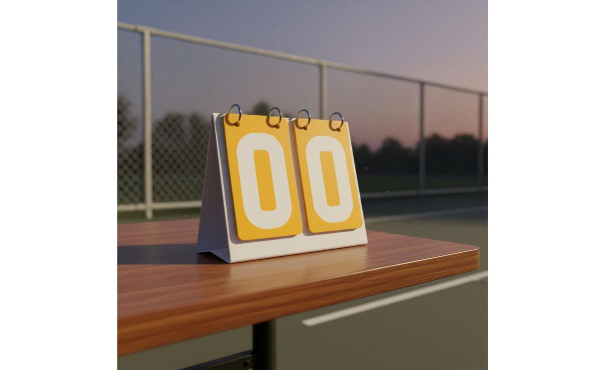 Flip Scoreboard Smooth Turning Tabletop Score Keeper Stainless Steel Rings Manual Score Turner for Teachers, Badminton Matches