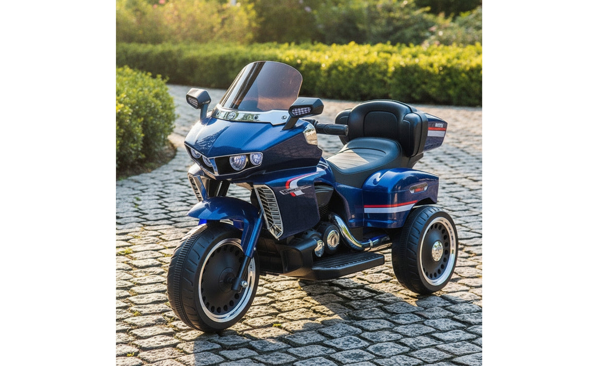 Twin-driveDrive Kids Electric Motorcycle Sporty Electric Kids Motorcycle Stable Rideable Toy with Backrest Safe for Toddlers, Backyard, Playroom