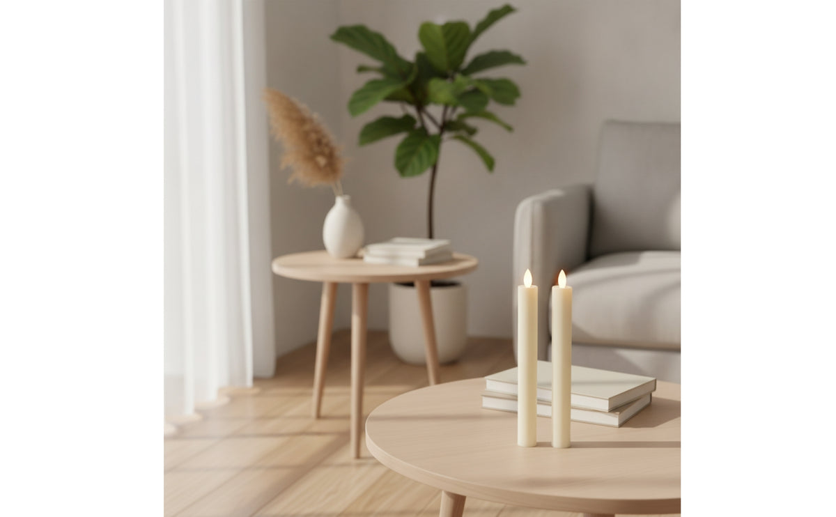 Battery Operated Taper Candles Slender LED Taper Candles Realistic