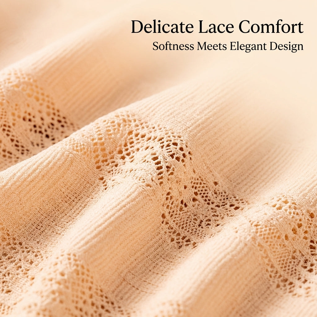 Underwear Women Multipack with Lace Trim and Control, High Waisted Knickers for Everyday Wear, Floral Pattern