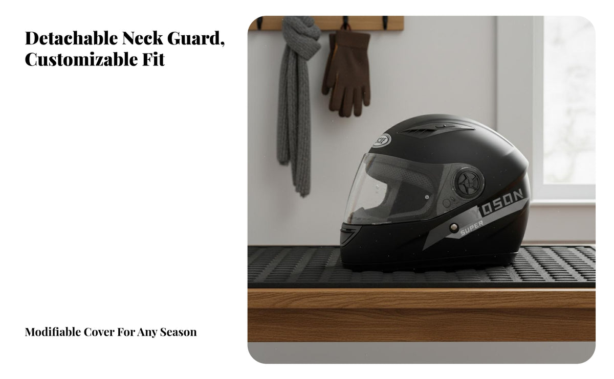 Helmet 3C Certified Full Face Helmet All Seasons Shielded Headwear for Motorcyclists, Motorcyclist S, Winter Riding, Daily Commute