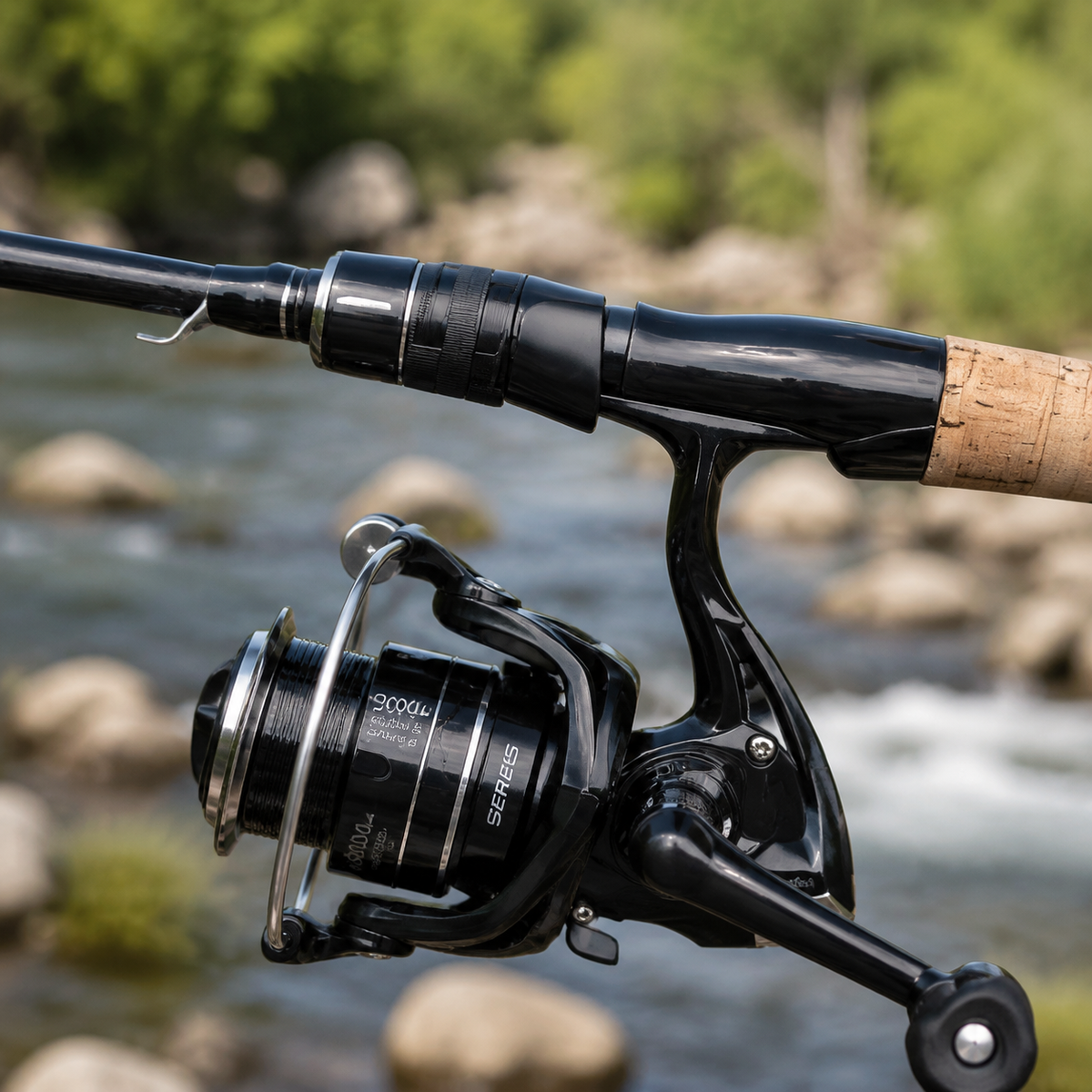 Carbon Fibre Fishing Set, 1.68m Soft Action Fishing Rod & Reel Combo, 2 Section Fishing Pole for Stream Fishing