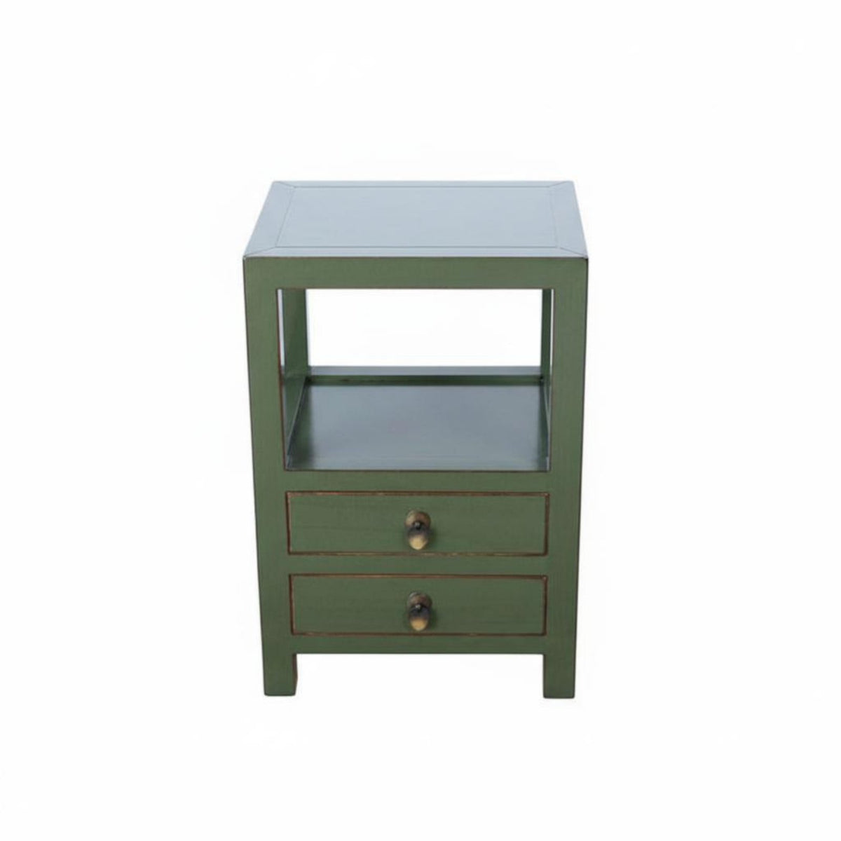 Antique Finish Chinese design Storage Cabinet Vintage Inspired Bedside Drawer Unit Multi-Functional Nightstand adaptable Use for Tea Lovers, Interior Decorators, Apartment Dwellers, Bedroom, Living Room, Study, Hallway