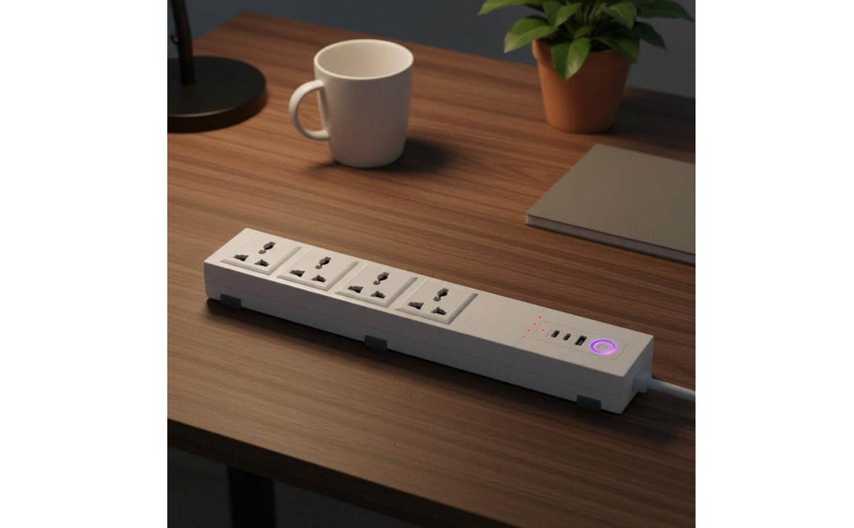 Strip Matter Compatible Strip with USB APP Control Outlet for Living Room, Kitchen