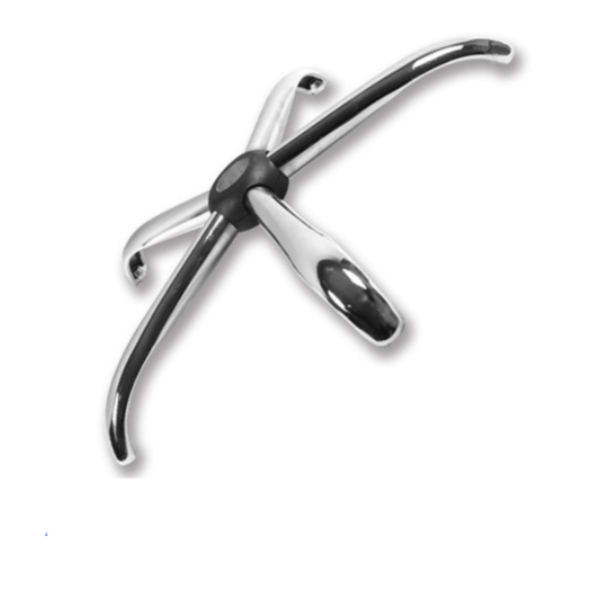 Polished Chrome Chair Base Curved Legs Steel Chair Base Caster-Ready