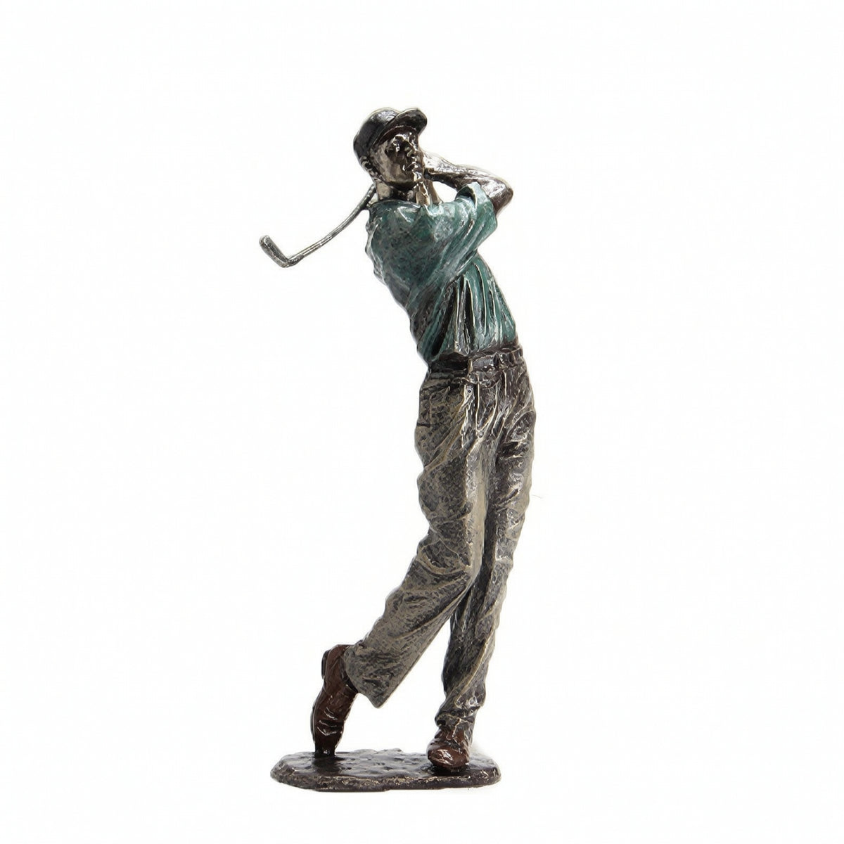 Resin Golfer Sculpture Tabletop Golf Statue Desktop Golf Figurine Decorative for Golfers, Collectors, Office, Living Room, Study, Shelf