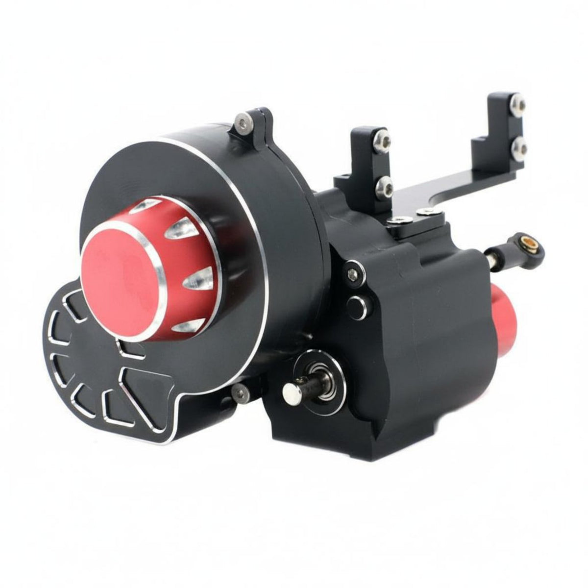 Sealed Metal Transmission CNC Machined All Metal RC Transmission High Precision Aluminum RC Gearbox for Upgrade, Rough Terrain