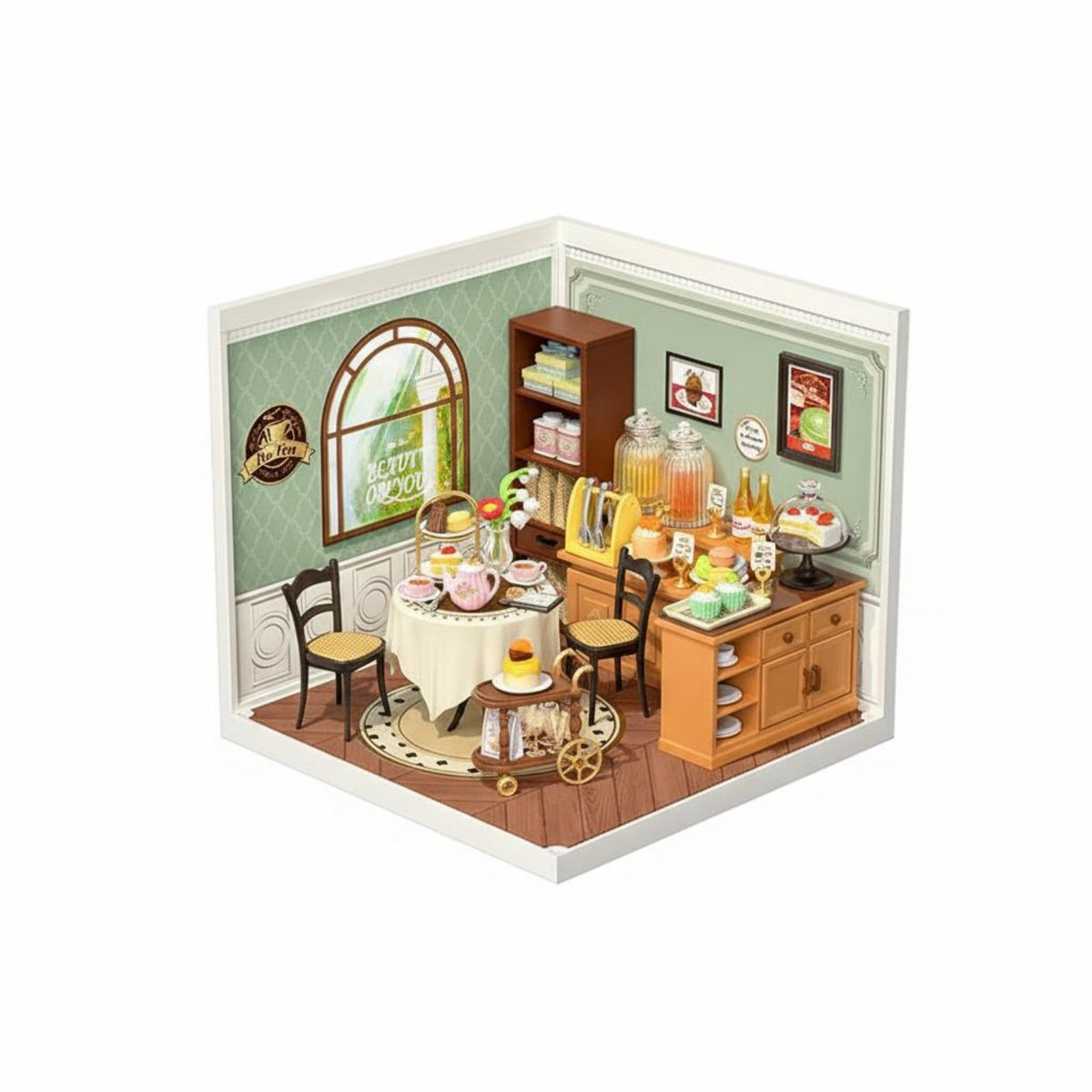 Collectible DIY Miniature Shop Kit Realistic Details Blind Box Miniature Scene Glue-without Assembly for Collectors, Hobbyists