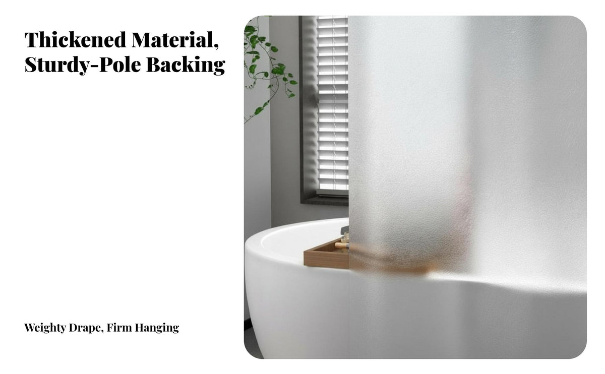 Waterproof magnetically-attracting Closure Partition Curtain toolcomplimentary installationing Installation Bath Drape Weighted bottom Bathroom Accessory Space-Saving for Hotel Managers, Dorm Room