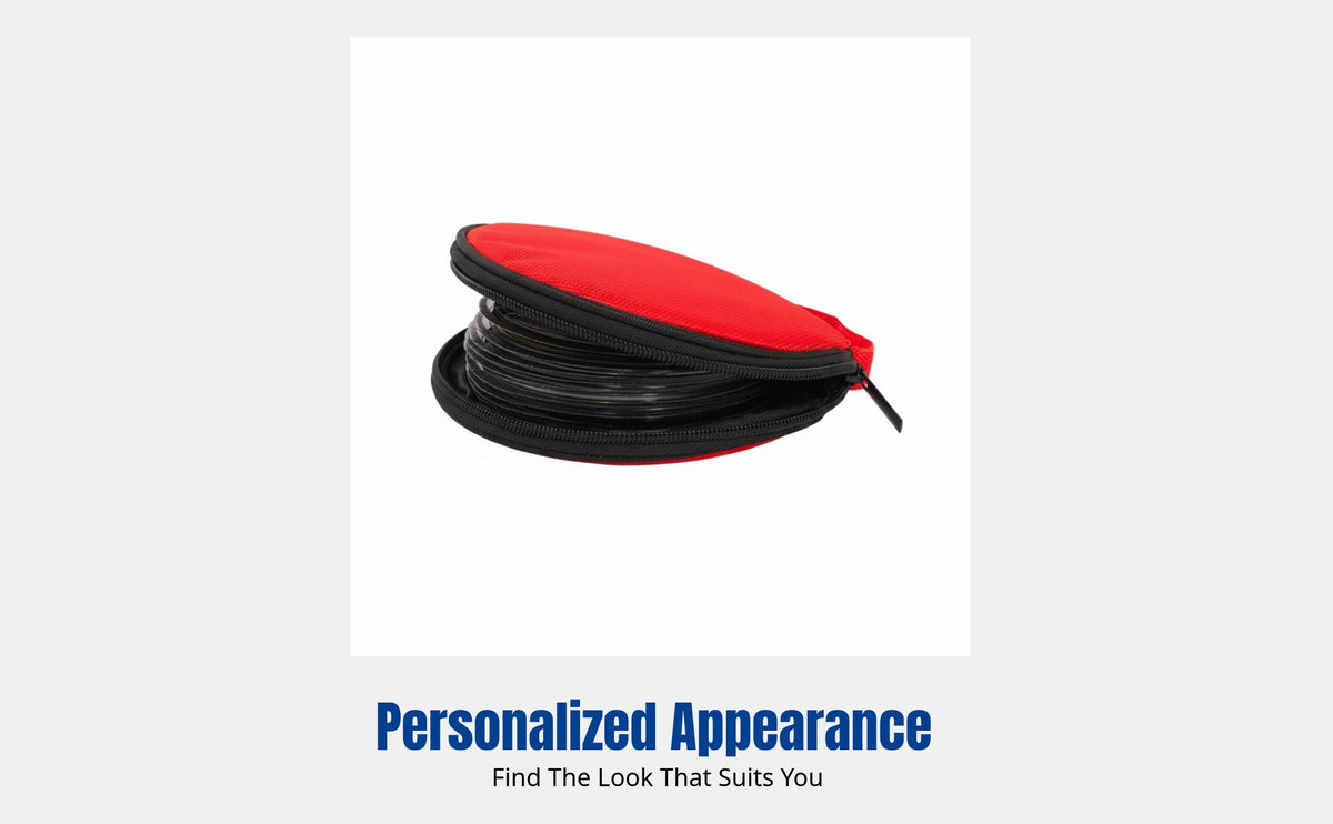 Car CD Case, Oxford Cloth CD Storage Bag, Large Capacity, Round Disc Holder, Portable for Car and Home
