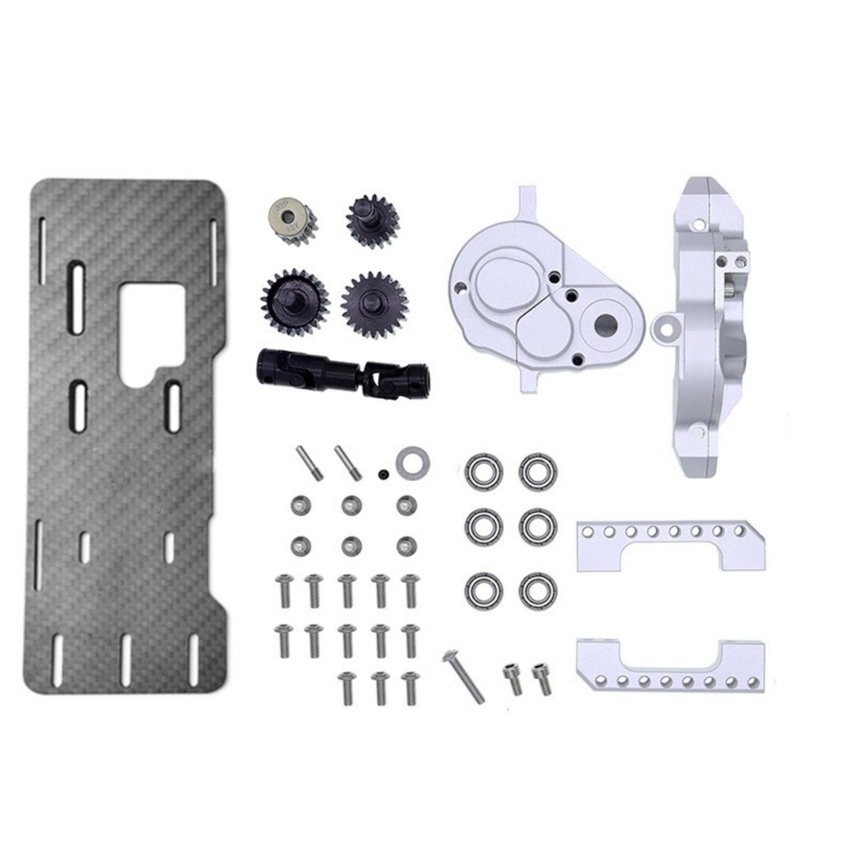 Front Gearbox Kit Front Gearbox Kit Precision Gears Construction remoting Control Car Part for Rough Terrain Crawling