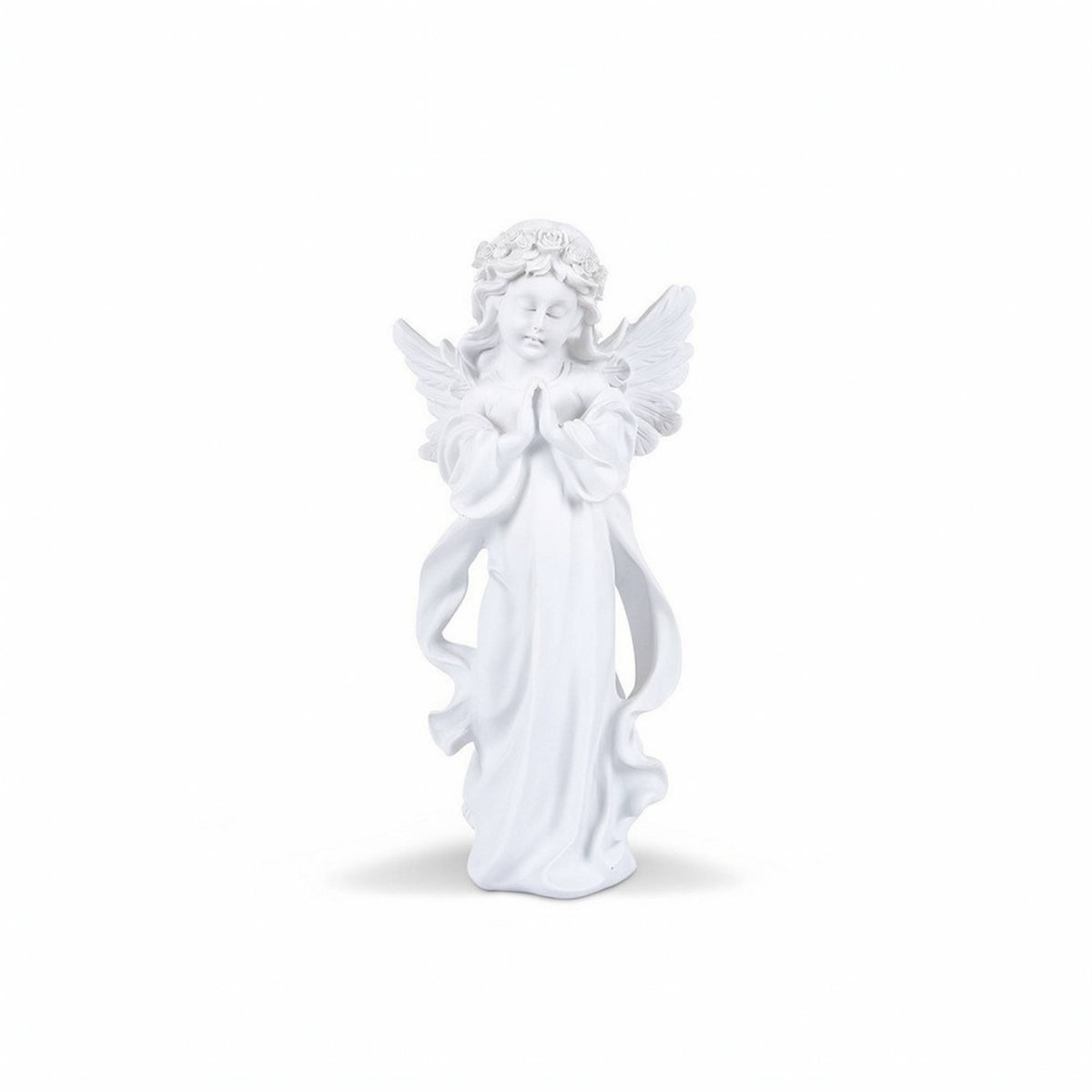 Angel Figurine Small Angel Statue Standing Sculptural Ornament for Shelf