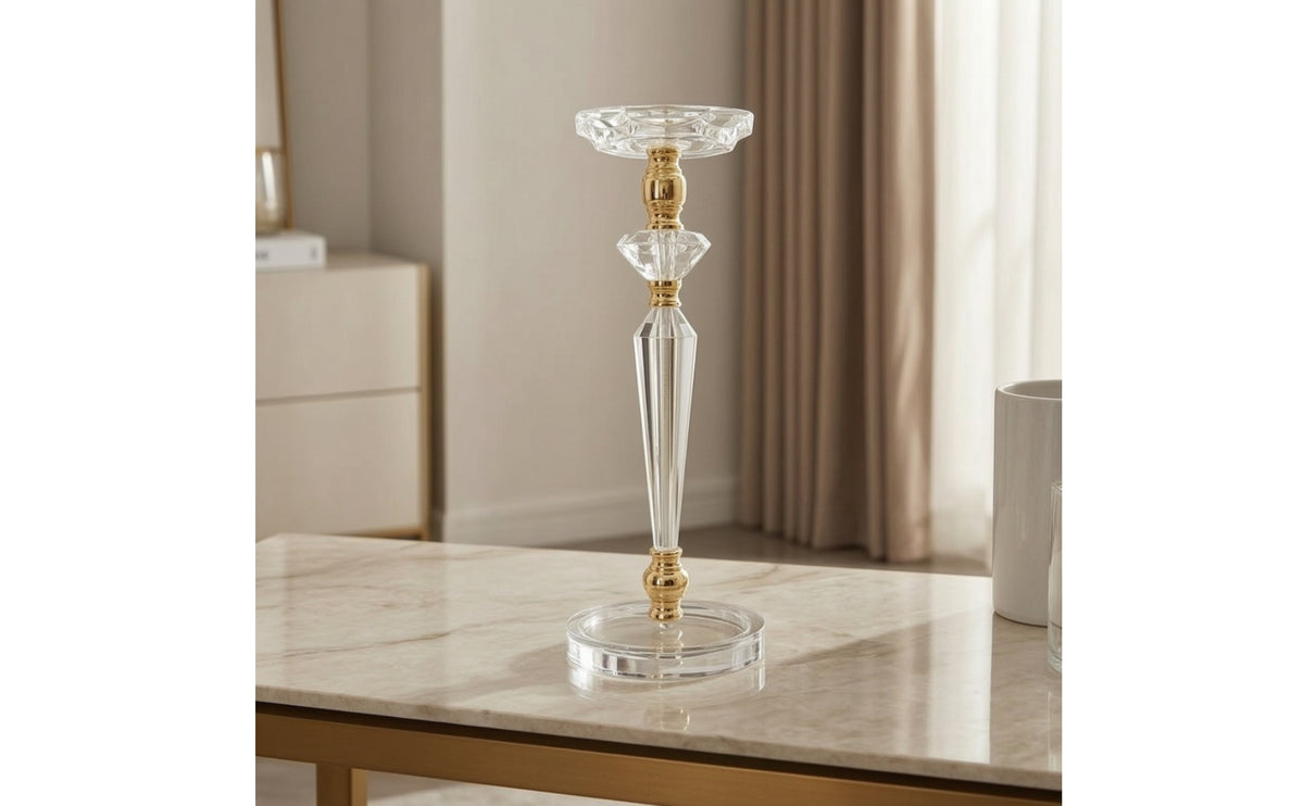 Acrylic Candlestick Holder Tall Taper Candle Holder Reflective