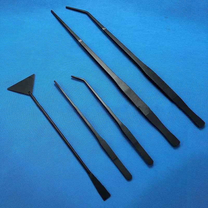 Stainless Steel Aquarium Aquascaping Tool Set - Tweezers, Scissors, and Sand Scraper for Fish Tank Plants