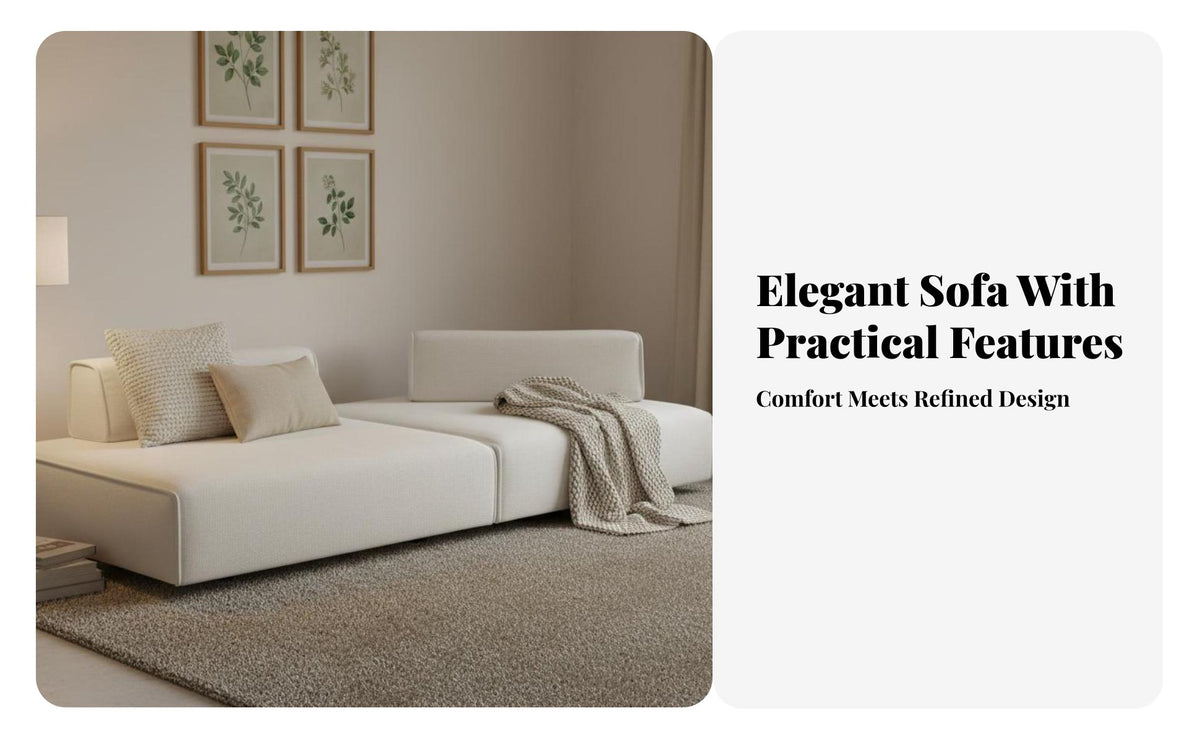 Tofu Block Sofa Minimalist aesthetic Reconfigurable Block Sofa Japanese Aesthetic configurable Seating for Minimalists, Small Spaces, Lounge Area, Home creamy whiteice
