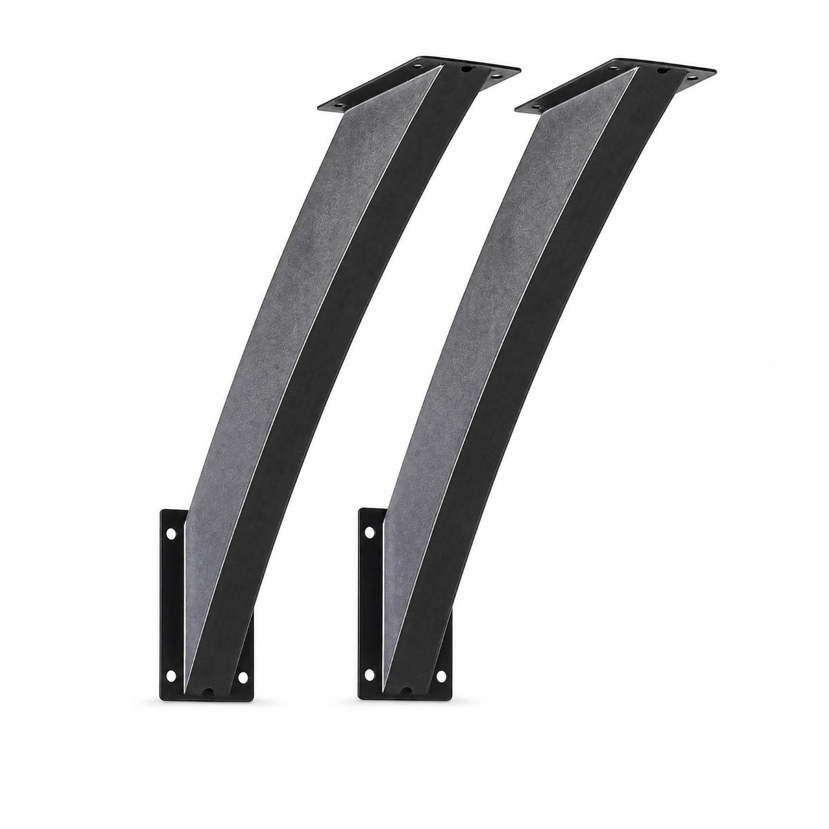 2 Pieces Predrilled Holes Arc-Shaped-Style Angle Support Bracket Heavy Duty Curved Steel Bracket Easy to Install Wood Corner Brace Long-Lasting for Pergolas