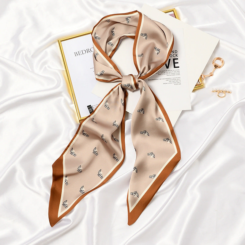 Fashionable Thin Long Scarf for Women - Versatile Necktie and Shawl