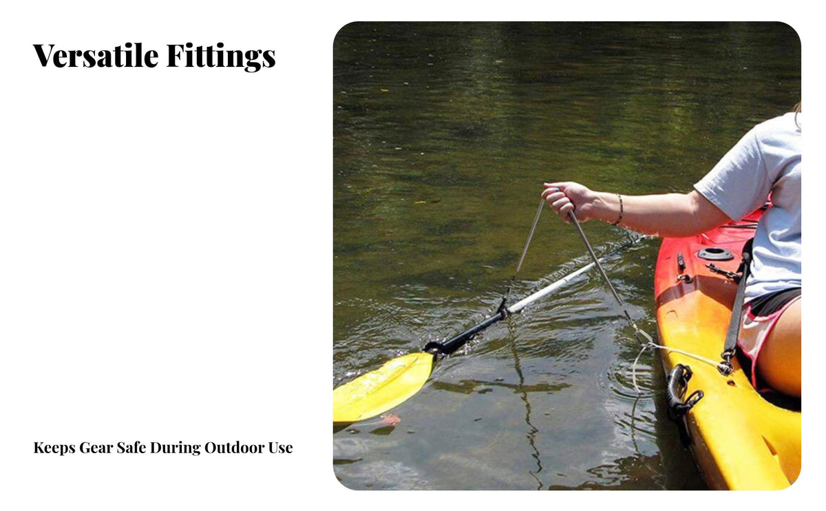 Retractable Rod Leash Adjustable Coiled Fishing Lanyard Kayak Paddle Tether Versatile Kayak Paddle Leash Multipurpose