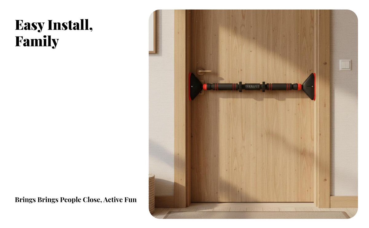 Doorway Pull-up Bar Drill Installation Doorway Pull up Bar Multi-Functional for Adults, Fitness Enthusiasts, Indoor, Corridor, Garage