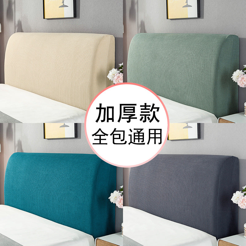 Stretch Fabric Headboard Cover Dust Protector for Modern European Style Beds