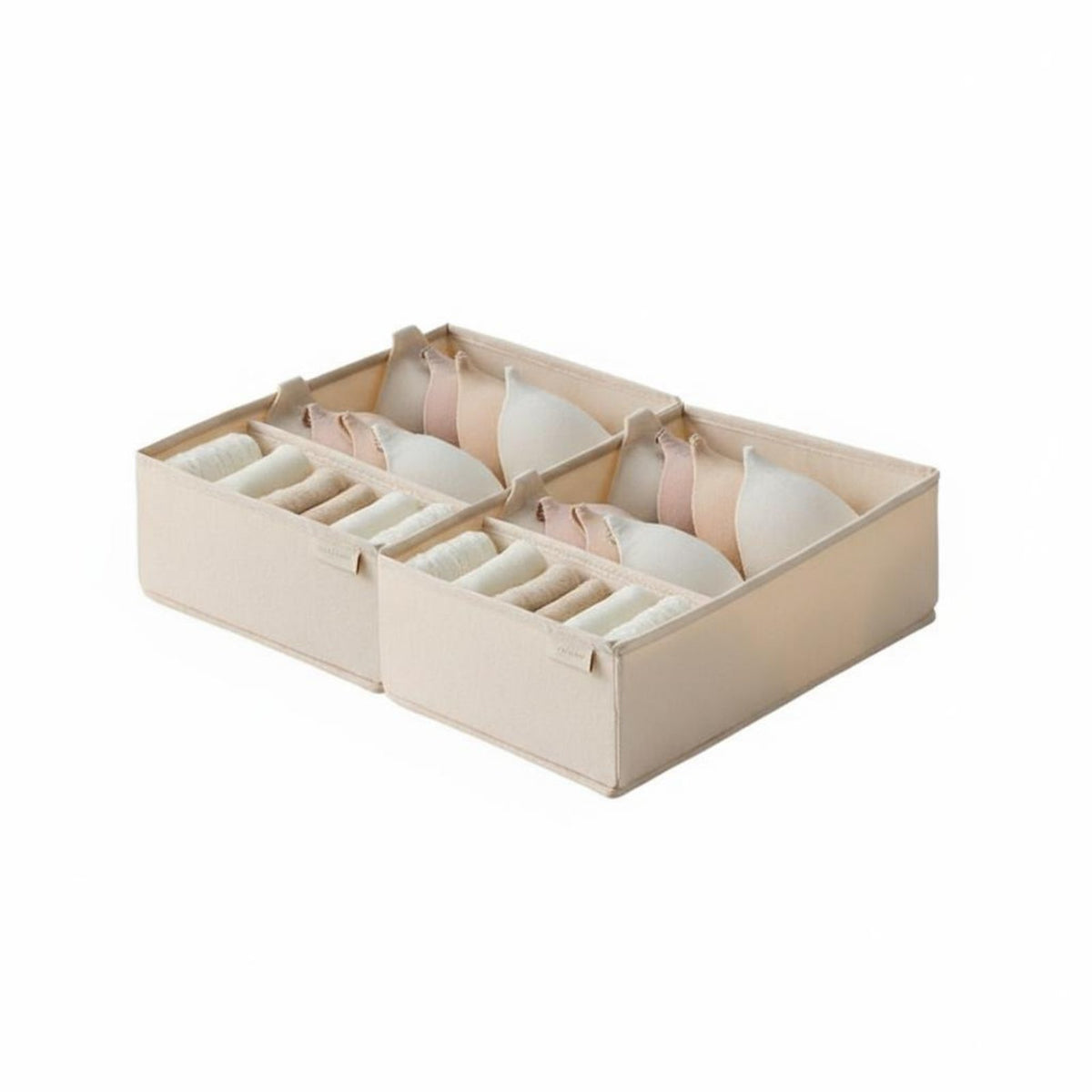Adjustable Dividers Underwear Divider Box Space Saving Multi-Compartment Organizer foldable Household Storage Stackable Design for Adults, householders, Parents, Drawer, Bedroom, Chest of drawers