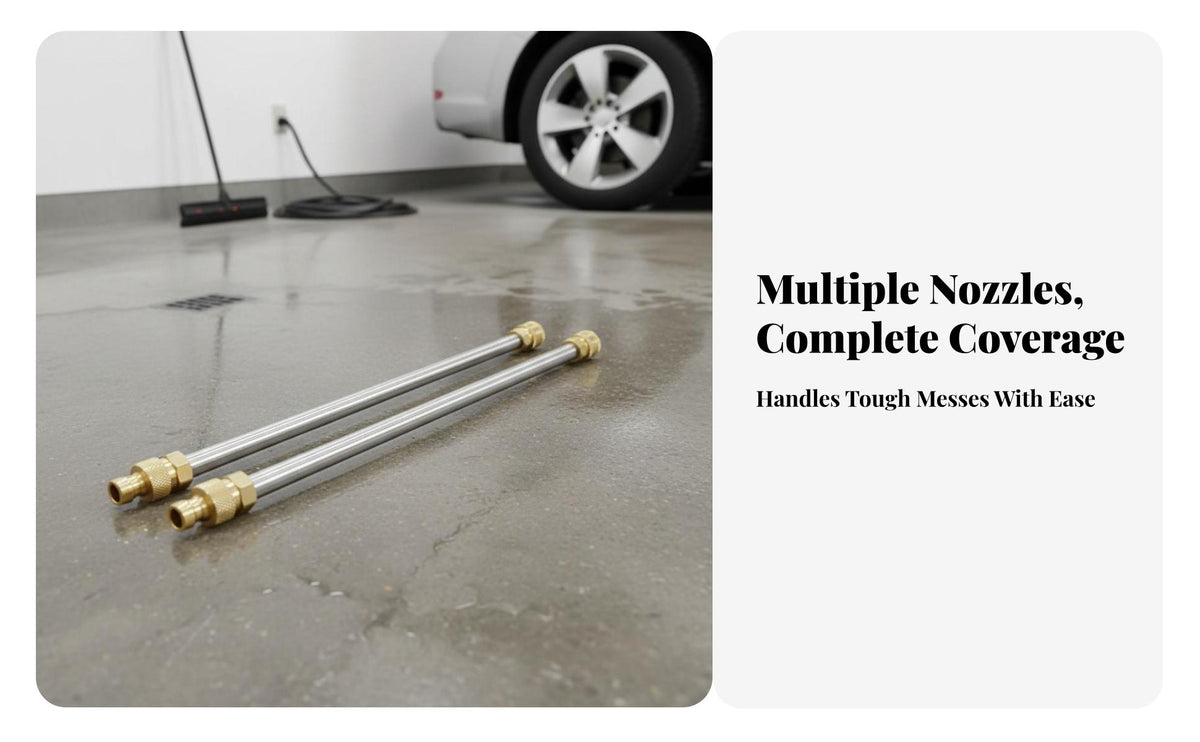 1/4 Inch Quick Connect Undercarriage Cleaner Long-Lasting Chassis Washer Wear Resistant for Car Owners, DIY Enthusiasts, Driveway, Sidewalk