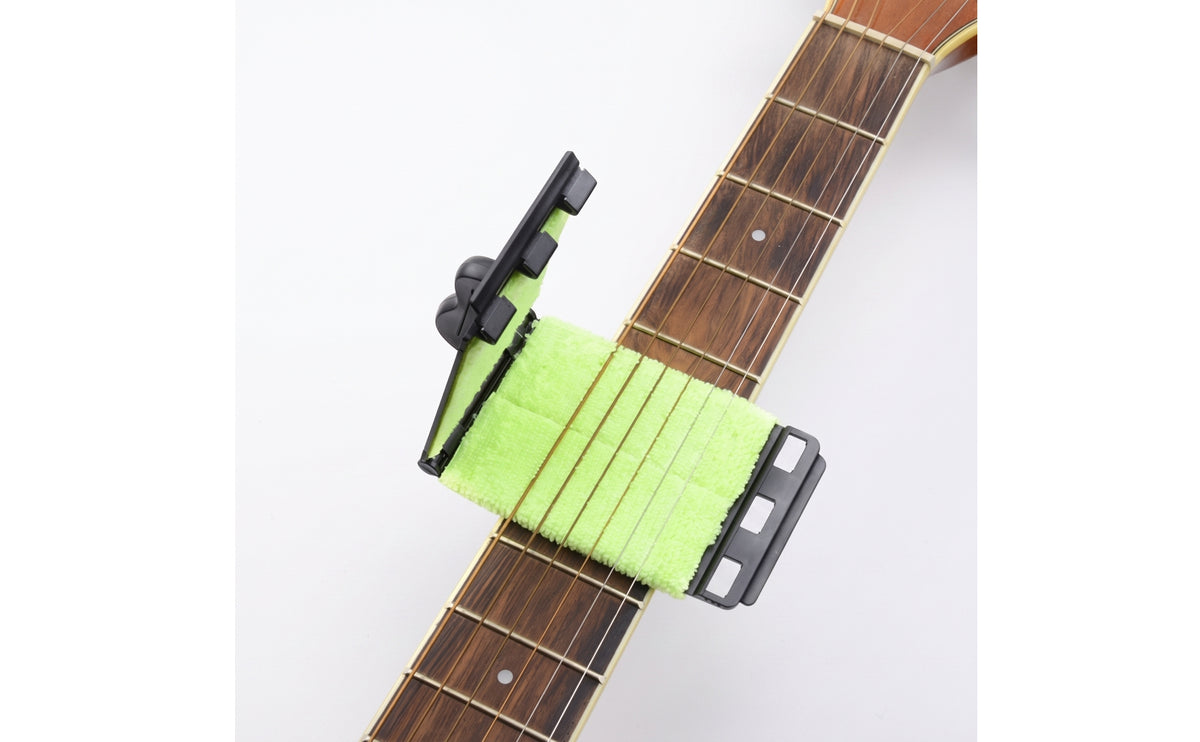 Guitar String and Fretboard Cleaner | Clamp-Style, Reusable, Guitar String Cleaner, for Home Practice