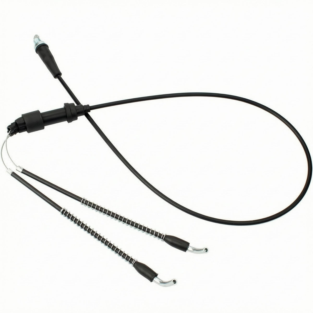 ATV Throttle Cable Coiled Coil Sections Replacement Throttle Cable Vehicle Part Easy Installation Black