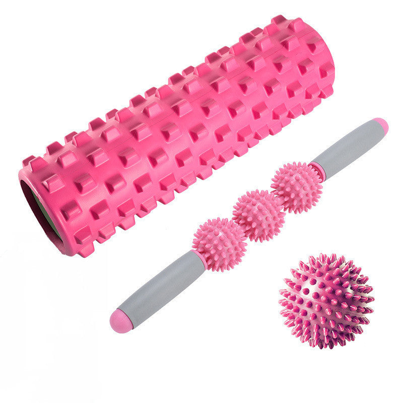 Foam Roller Set Muscle Relaxation Yoga Column Massage Stick Hedgehog Ball Kit
