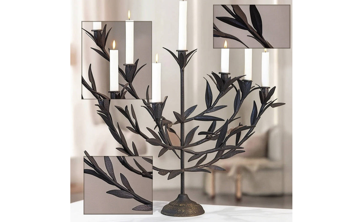Tree Branch Candelabra Elegant with Spreading Cups Holder Versatile Candlestick for Dining Table
