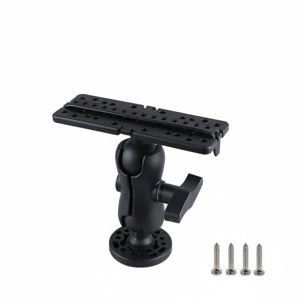 360-Degree Rotation Marine Detector Mount Heavy Duty Marine Detector Bracket Mount Bracket AMPS Hole Pattern for Anglers, Boaters