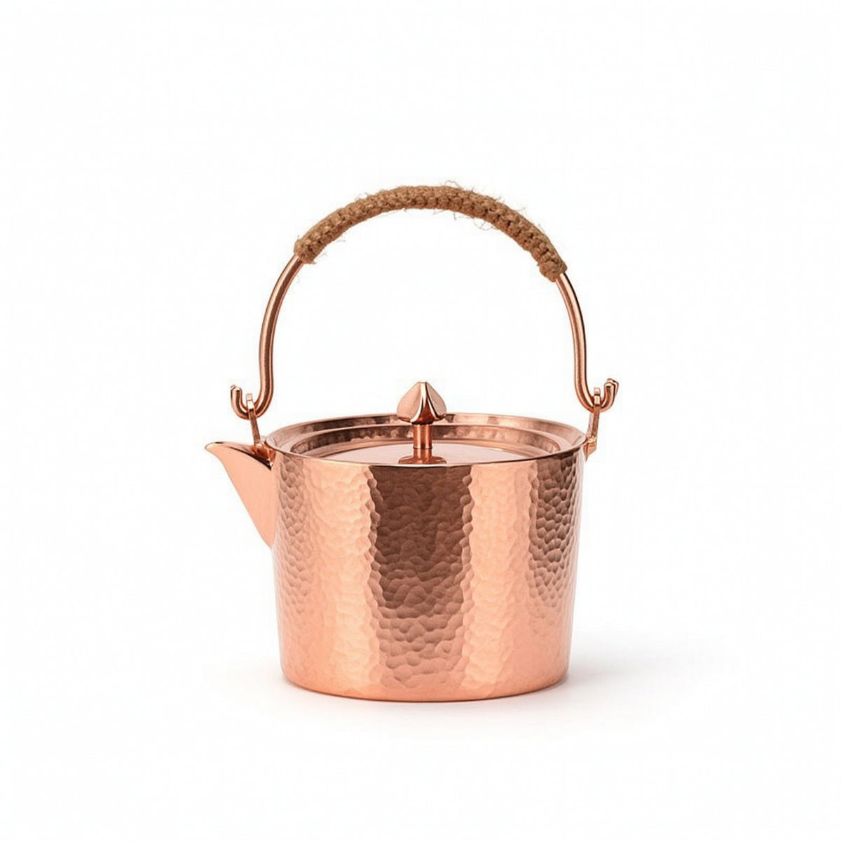 Hammered Copper Tea Kettle Stovetop Tea Kettle with Lid Extra Thick Hammered Copper Teapot