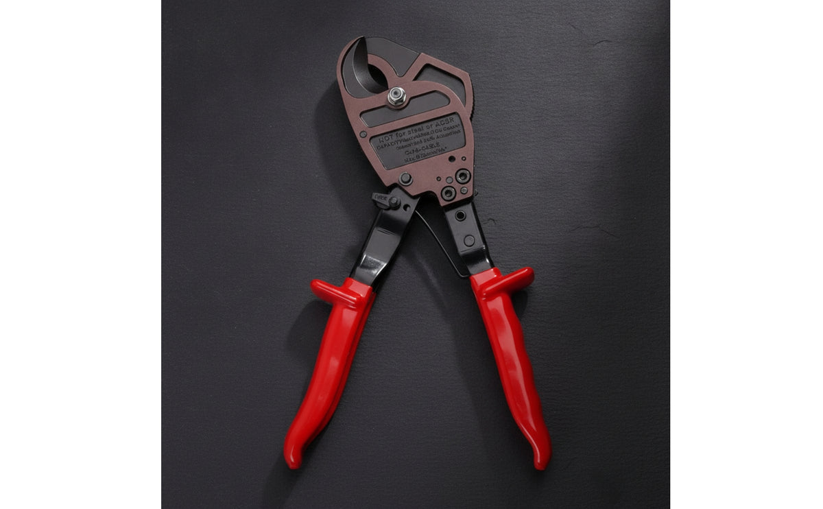 Ratcheting Wire Shear Insulated-Style Manual Wire Shear Heavy-Duty Snippers for Electricians, Electrical Work
