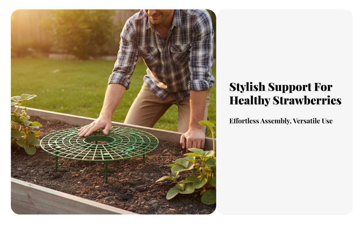 Strawberry Support Rack Keeps Berries Clean Strawberry Growing Frame Prevents Fruit Growing Frame for Gardeners, Farmers, Garden, Greenhouse, Farm