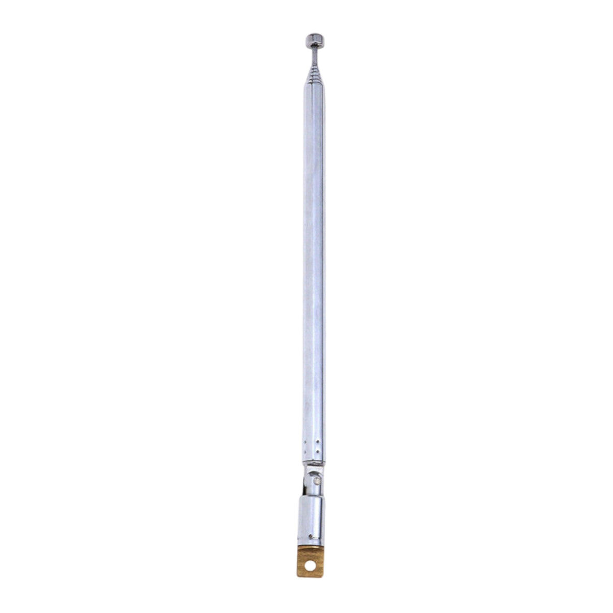 Mounting Base Telescoping Radio Antenna Silver Finish Metal Radio Antenna Slim