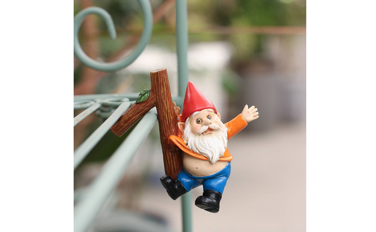 Cute Design Flower Pot Hugger Gnome Mini Size Pot Fairy Ornament Crack Resistant for Bonsai