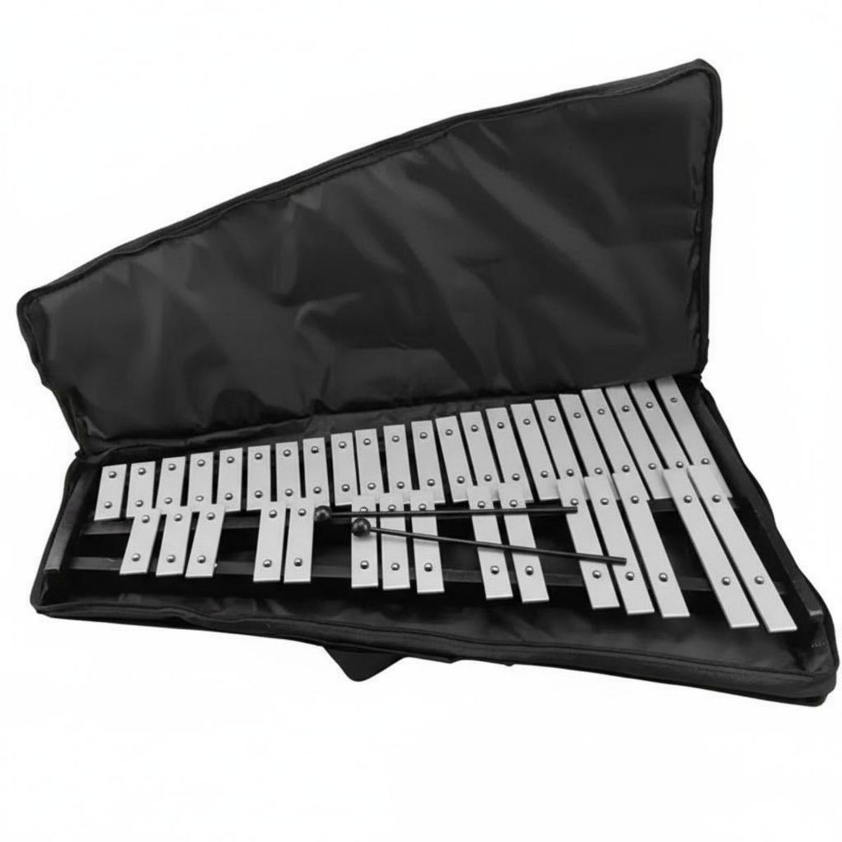 37 note Xylophone Aluminum Bar Glockenspiel Clear Crisp Tone Percussion Bell for Beginners, Music Education, Classroom, Performance